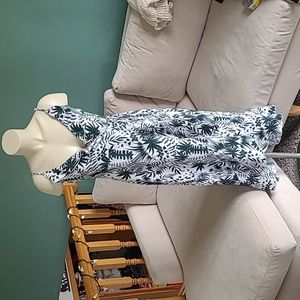 Floral Palm Wrap Dress